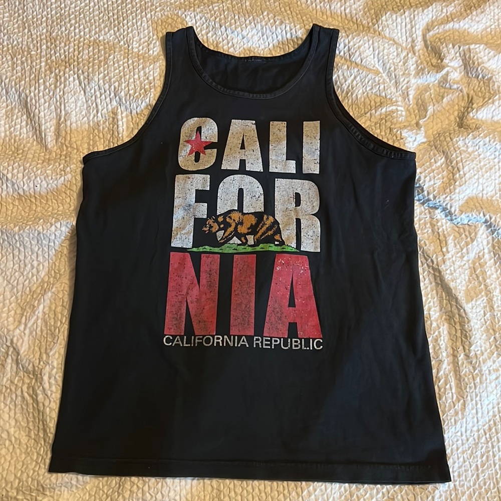 Black tank top